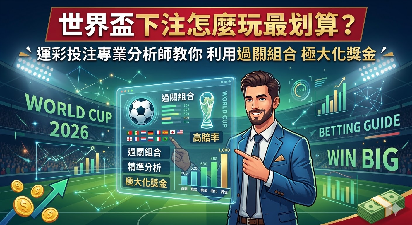 世界盃下注怎麼玩最划算？運彩投注專業分析師教你利用過關組合極大化獎金